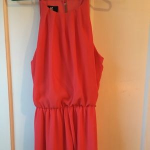 Mid length pink dress